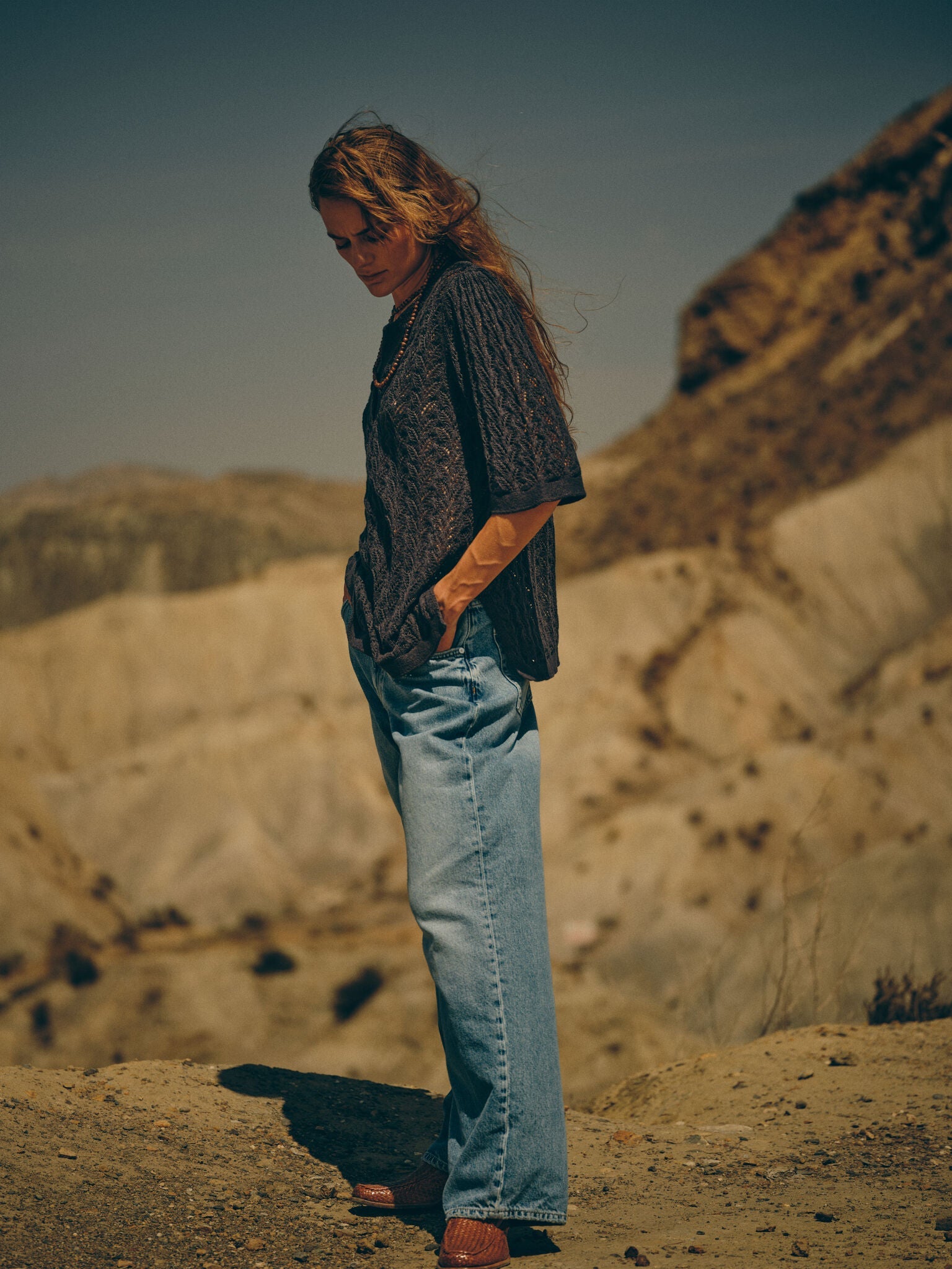 Modelshot / Light Blue Denim / Detail